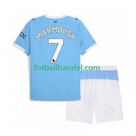 Barn Fotballdrakter Manchester City Omar Marmoush 7 Hjemme 2025-26 Kortermet